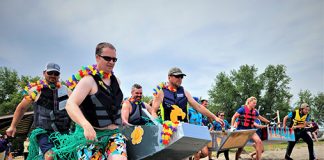 Plywood regatta held at Echo Beach in Fort Qu’Appelle