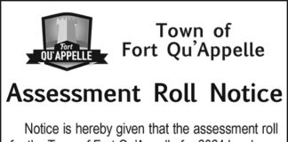 Town of Fort Qu’Appelle – Assessment Roll Norice