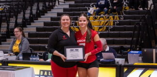 Dedecker has stellar rookie year in university volleyball
