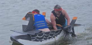 Sailing into summer in a boat made of wood and duck tape