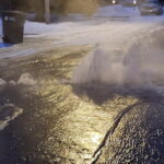 16-feet of cracked water line causes big problems
