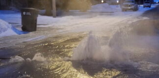 16-feet of cracked water line causes big problems