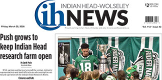 Indian Head-Wolseley News – March 20, 2026