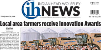 Indian Head-Wolseley News – March 27, 2026