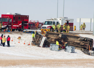 Multi-Agency chaos unfolds on Balgonie overpass